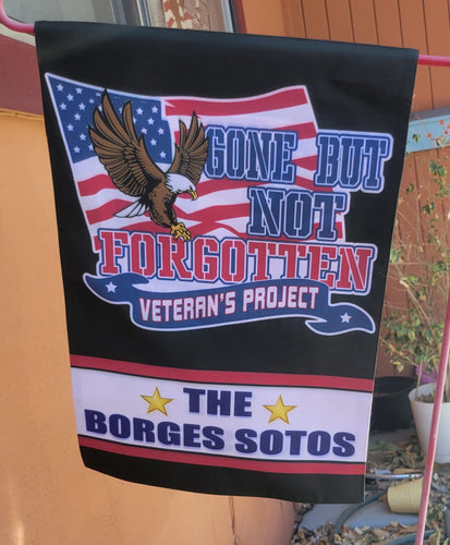 Gone But Not Forgotten Veteran's Project Garden Flag | D-Lippy Designs™