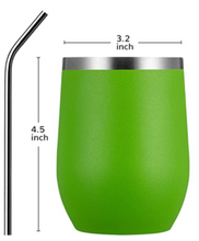 Load image into Gallery viewer, 12 oz. Tumbler | (lime green 12 ounce tumbler) D-Lippy Designs