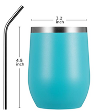 Load image into Gallery viewer, 12 oz. Tumbler | (ocean blue 12 ounce tumbler) D-Lippy Designs