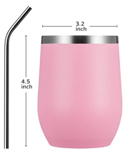 12 oz. Tumbler | (pink 12 ounce tumbler) D-Lippy Designs