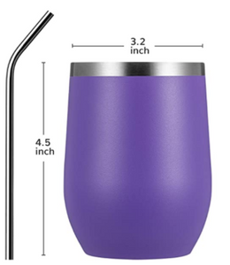 12 oz. Tumbler | (purple 12 ounce tumbler) D-Lippy Designs