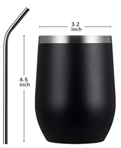 12 oz. Tumbler | (black 12 ounce tumbler) D-Lippy Designs